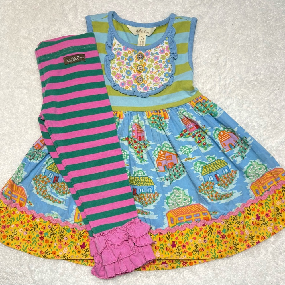 2T Matilda Jane Dress and Leggings